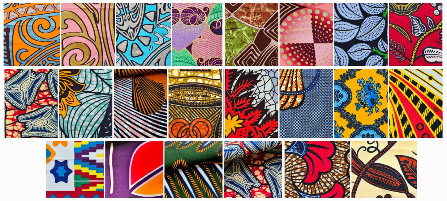 Set Of 2 African Wax Green & Gold Embossed Bias Binding. 5 Metres Each x 2.5cm Wide For Crafting And Quilting.