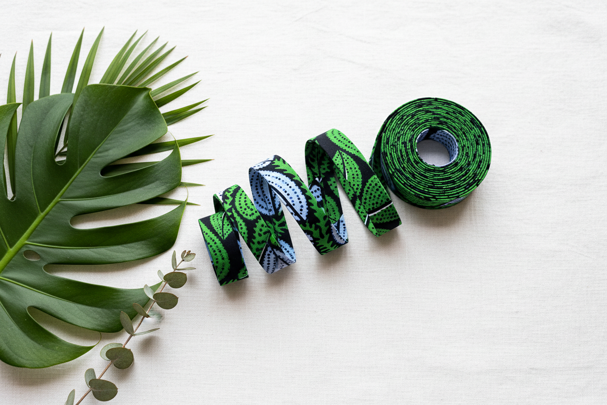 Colourful African Wax Bias Binding Tape.