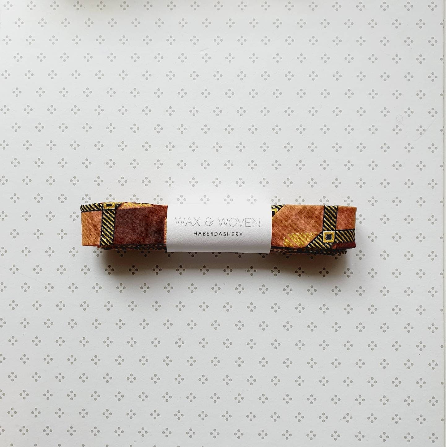 Embellished Metallic Gold, Brown & Caramel Wax Bias Tape 3 metres x 2.5cm Wide.