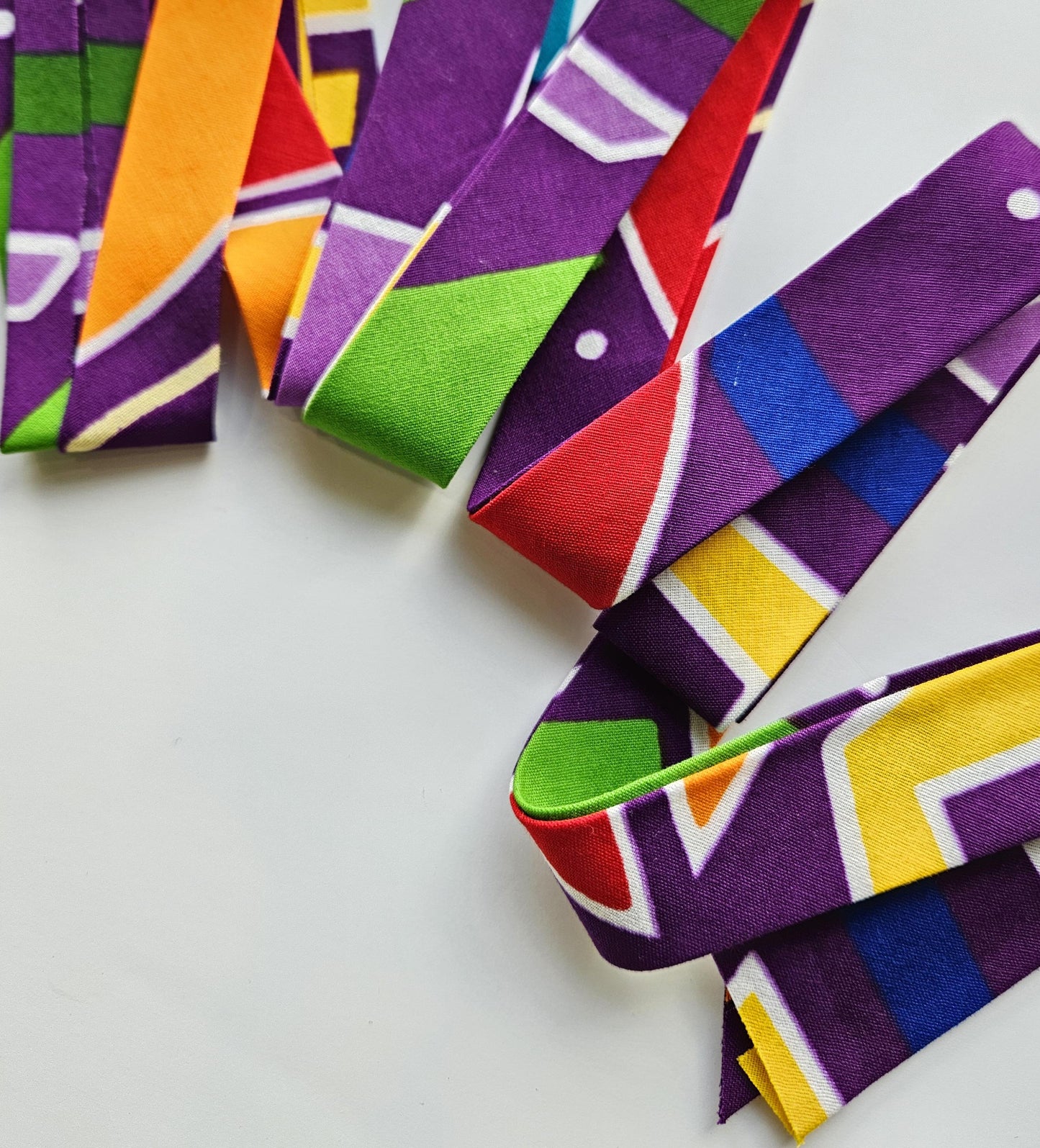 Purple & Multicoloured African Wax Print / Ankara / Kente Fabric By The Yard / Metre. 100% Cotton. Sewing, Crafting And Quilting.