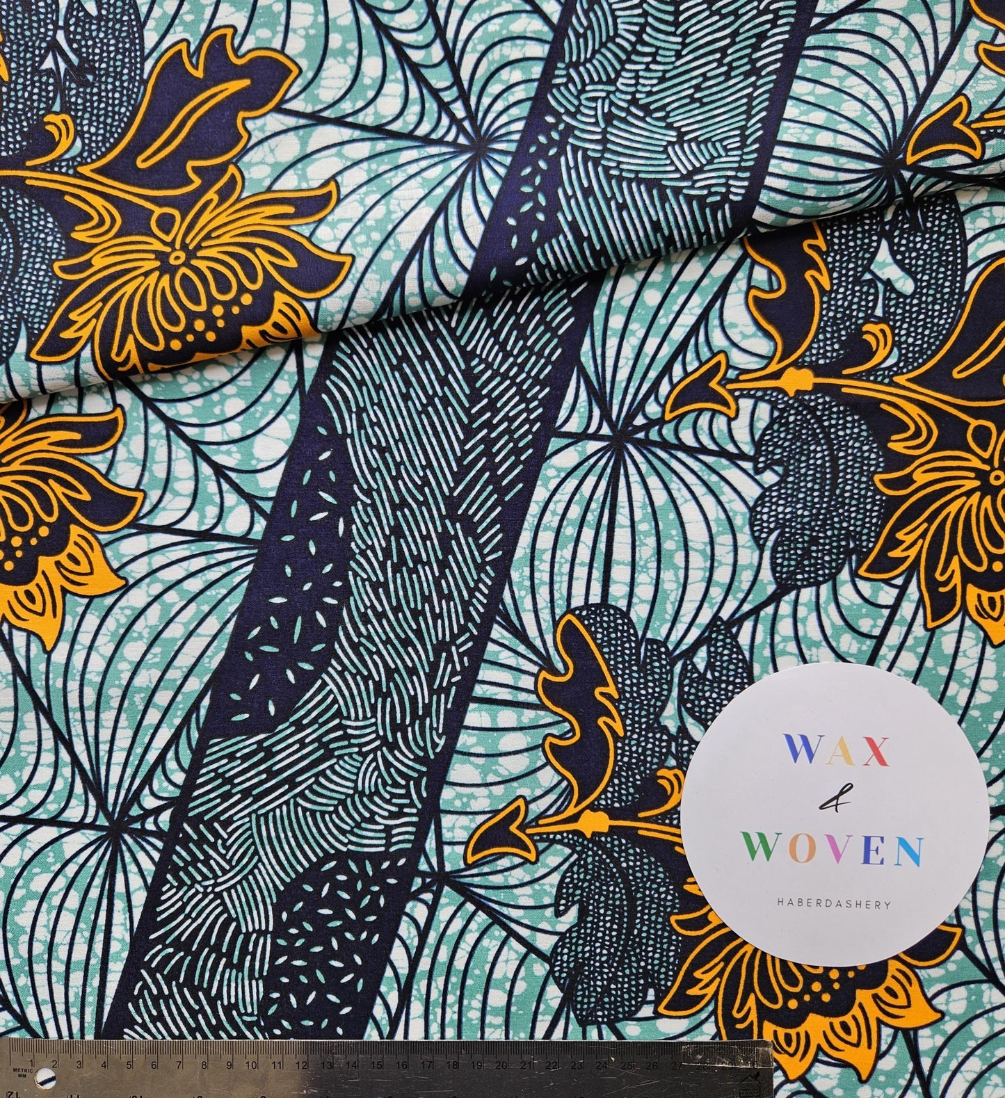 Set Of 3 African Wax Floral Pink, Turquoise & Grey Fabric Bias Binding. 5 Metres Each x  2.5cm. For Crafting, Quilting A.nd Seam Tape
